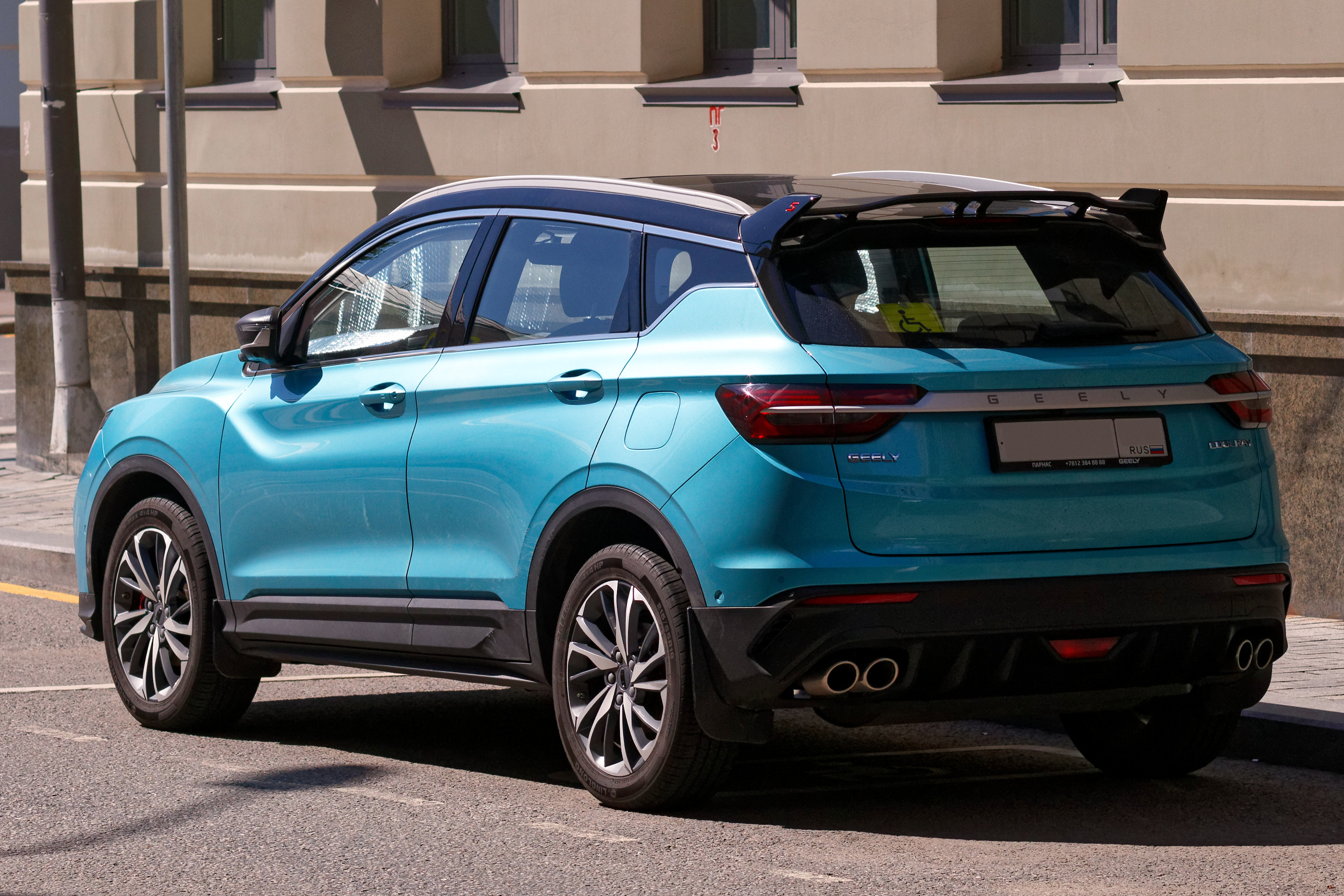 Geely Coolray, I, крупный рестайлинг, автомобиль сфотографирован в Москве в 2025 году