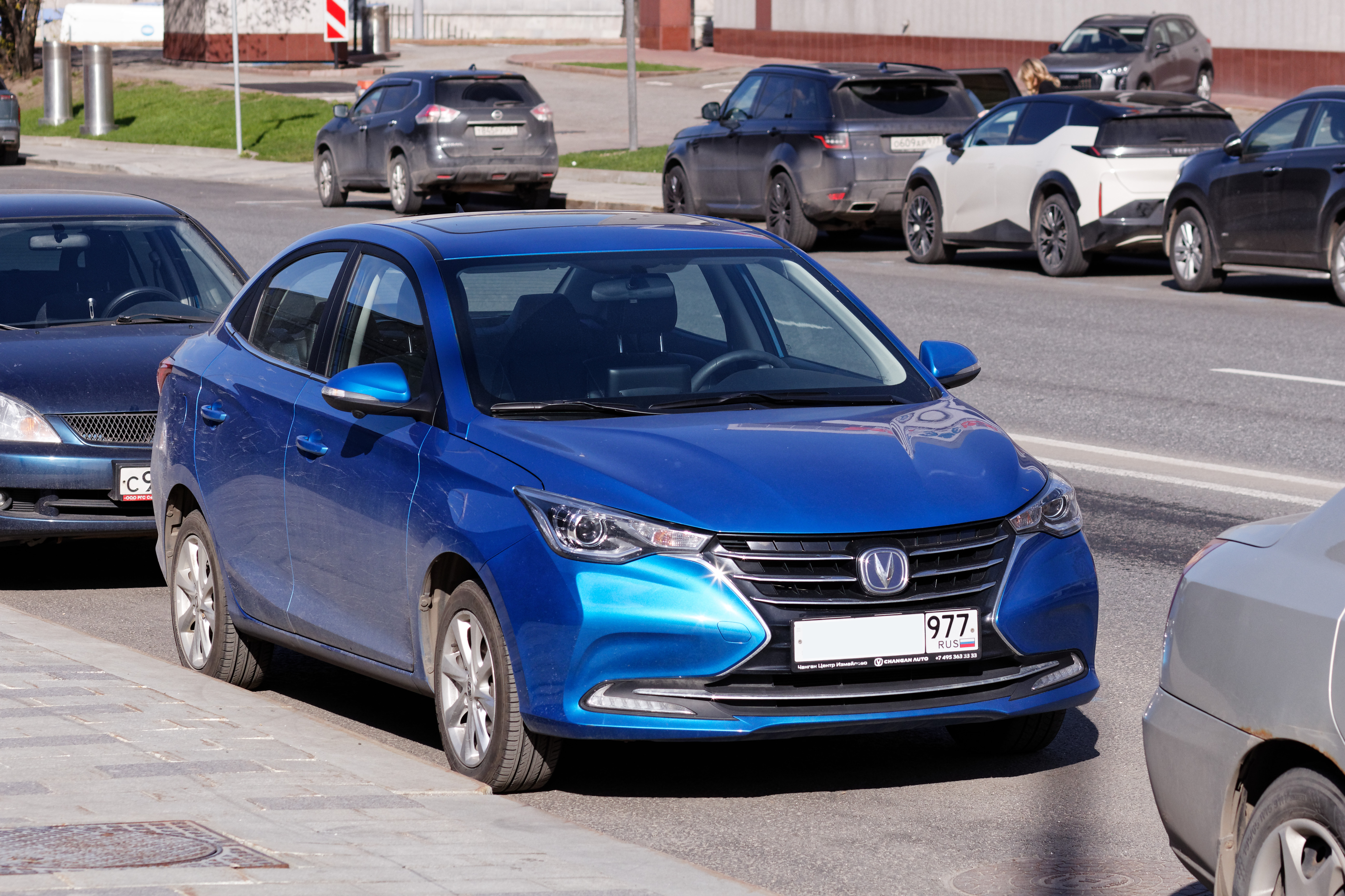 CHANGAN Alsvin, II, обновлённое исполнение, автомобиль сфотографирован в Москве в апреле 2026 года